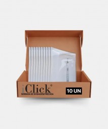 Iclick® - Seringa de dosagem precisa para Toxina Botulínica 1ml - Kit com 10 unidades