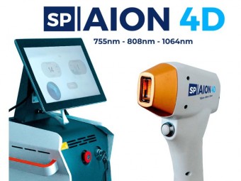 Máquina de Depilação a Laser Profissional, AION 4D, Laser de Diodo de Alta Eficiência, Tecnologia Avançada, Compatível com Todos os Fototipos de Pele.