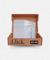 Iclick® - Seringa de dosagem precisa para Toxina Botulínica 1ml - Kit com 20 unidades