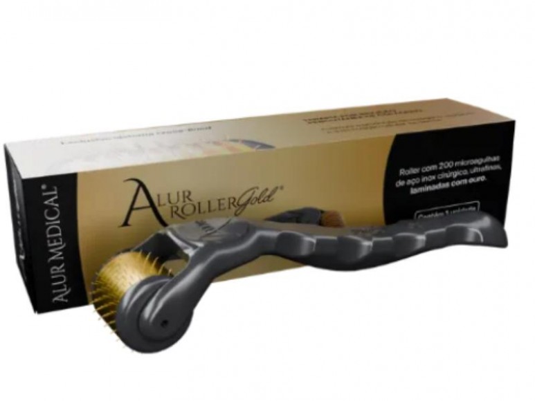 Alur Roller Gold® 2,50mm - Roller 200 agulhas para microagulhamento