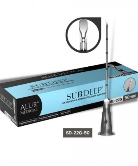 SubDeep® 22G-50mm Microcânula para Subcisão - Caixa com 10 unidades